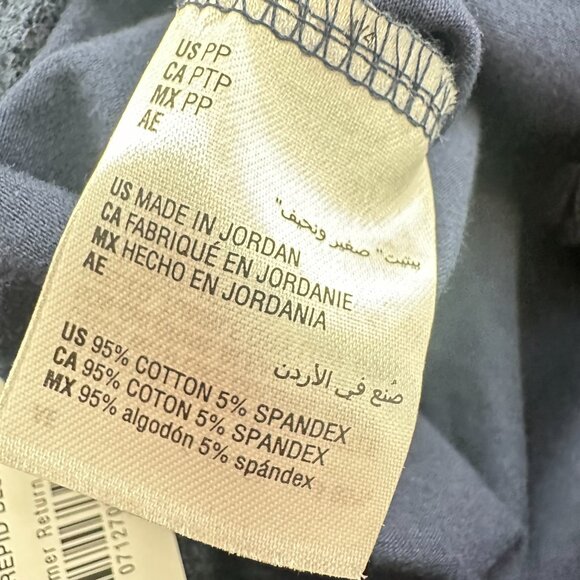 NEW Karen Scott Sport‎ Shorts PP 0-2 size intrepid  Blue Cotton Blend Drawstring - Picture 8 of 11